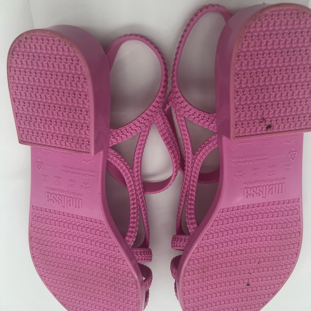 Melissa Pink Sandals with Ankle Strap - Picture 4 of 5